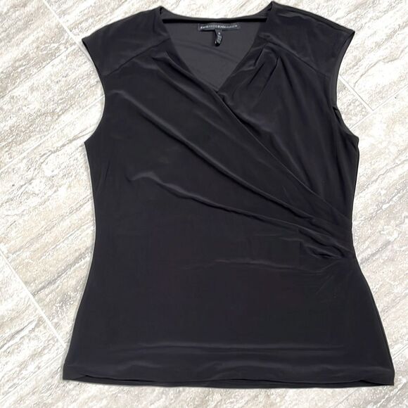 White House Black Market Black cross front sleeveless top - size M - Picture 1 of 5
